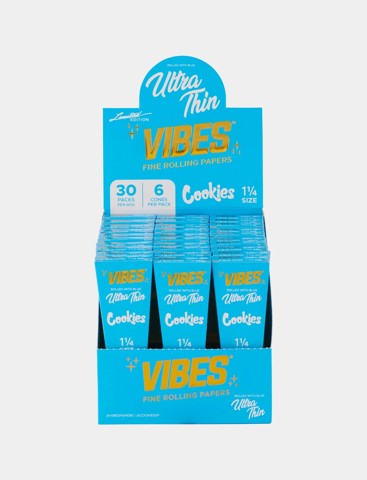 VIBES x COOKIES - 1.25” Blue Cones