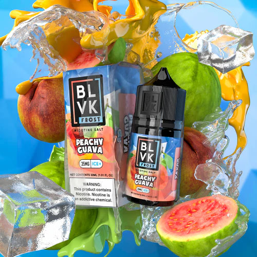 BLVK FROST- PEACHY GUAVA - 35 MG-30ML (SALT NICOTINE)
