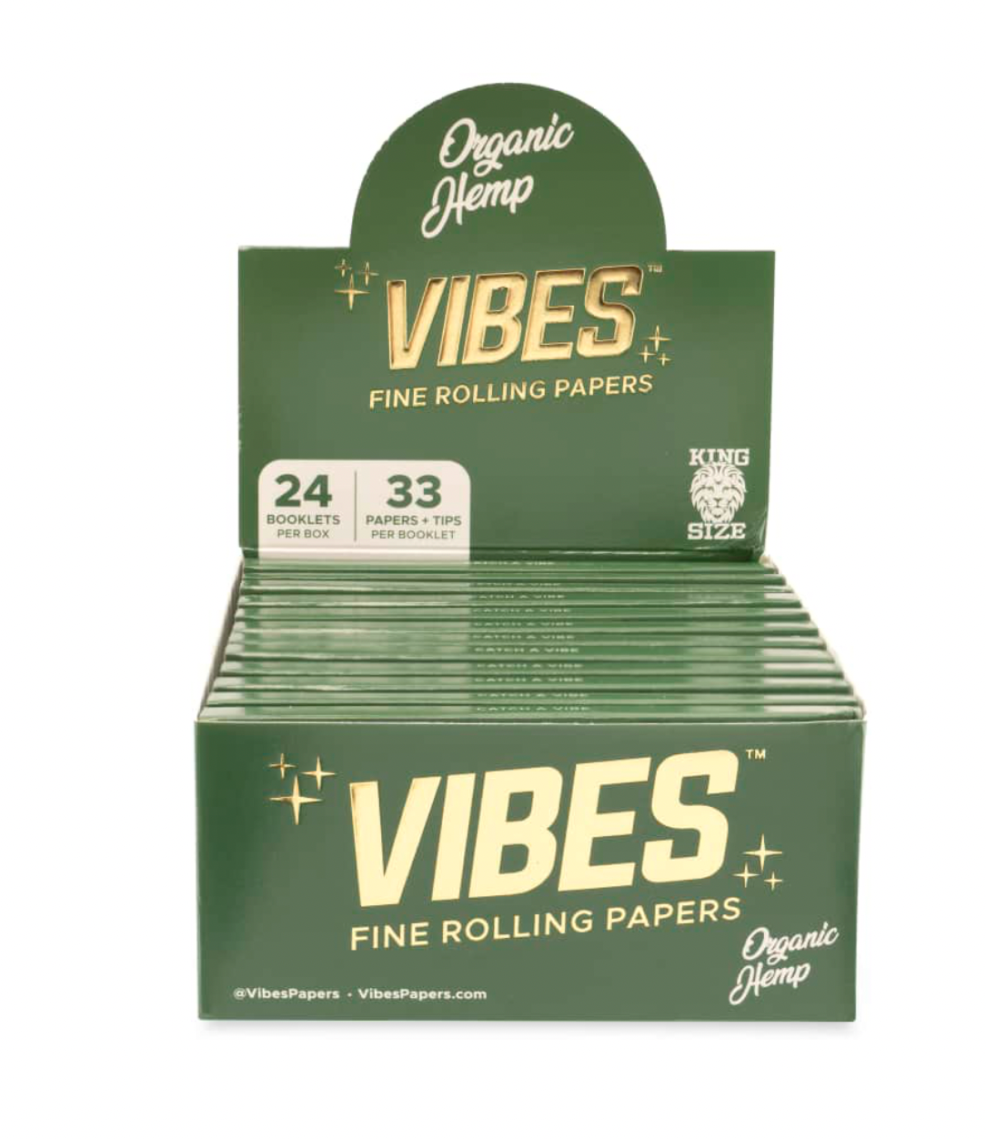 VIBES ORGANIC HEMP GREEN KING SIZE