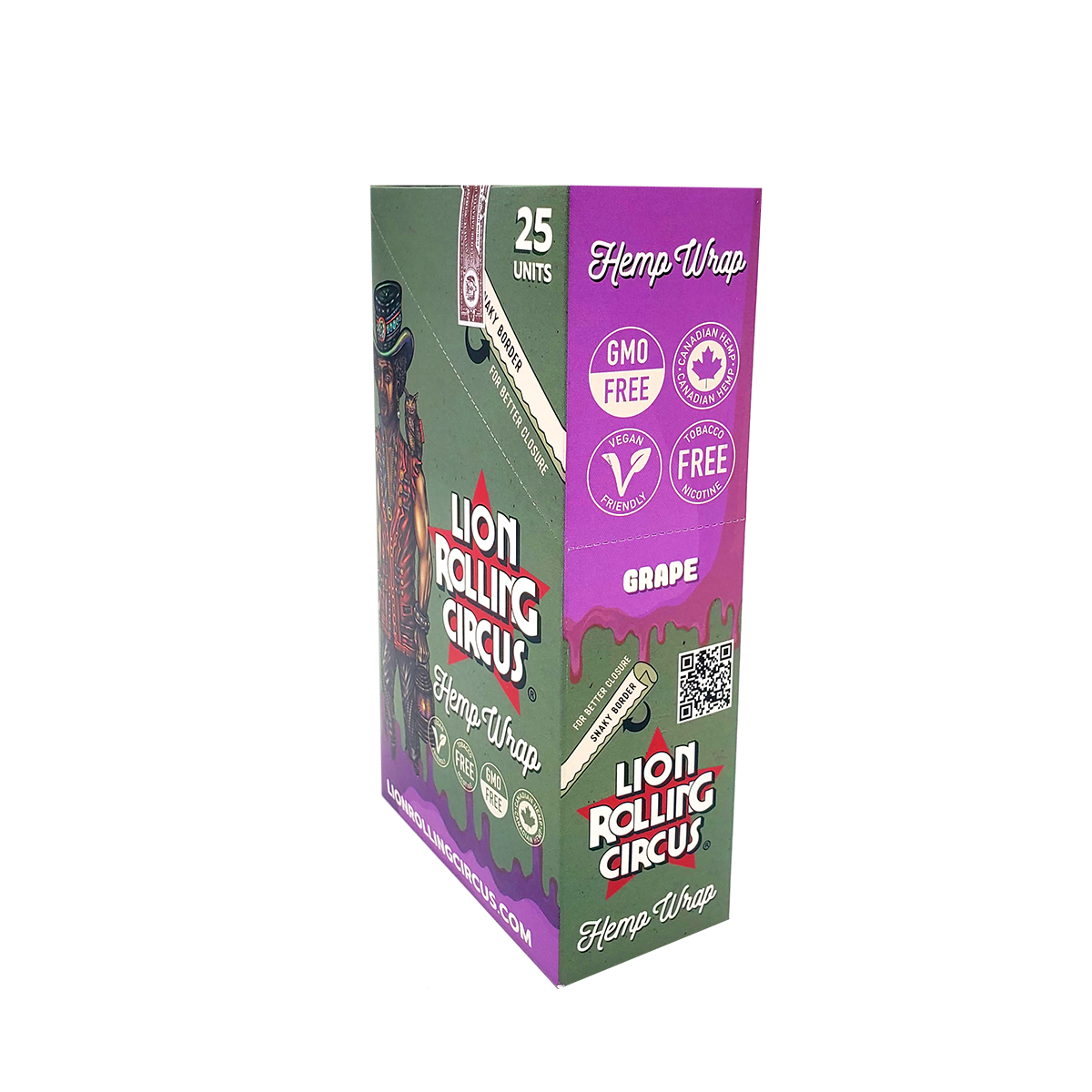 LION ROLLING CIRCUS HEMP WRAPS GRAPE