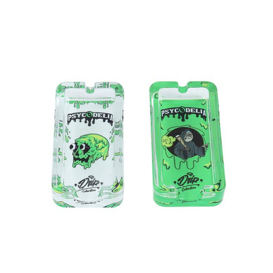 PSYCODELIA RECTANGLE ASHTRAY DRIP COLLECTION PSY-127