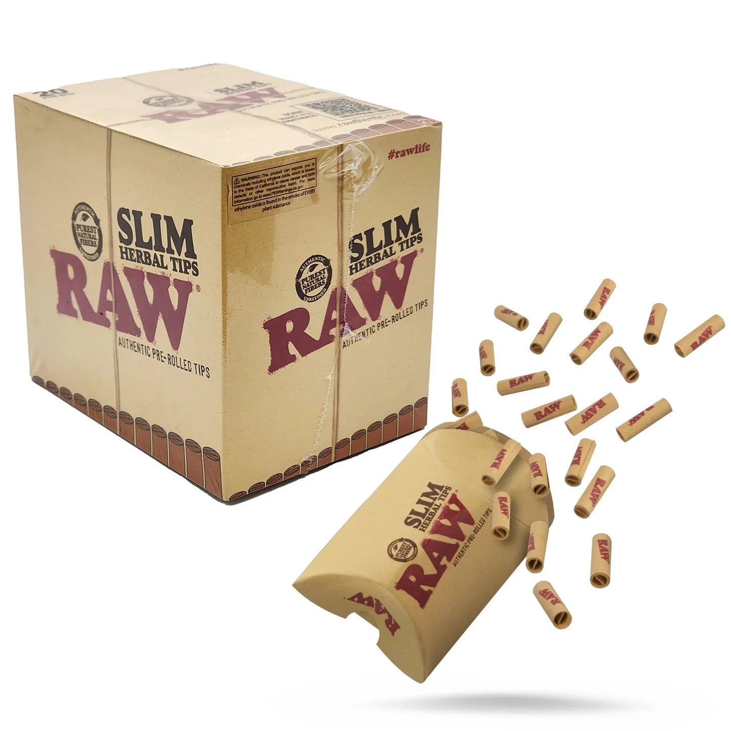 RAW SLIM HERBAL TIPS 21 TIPS/PK 20PK