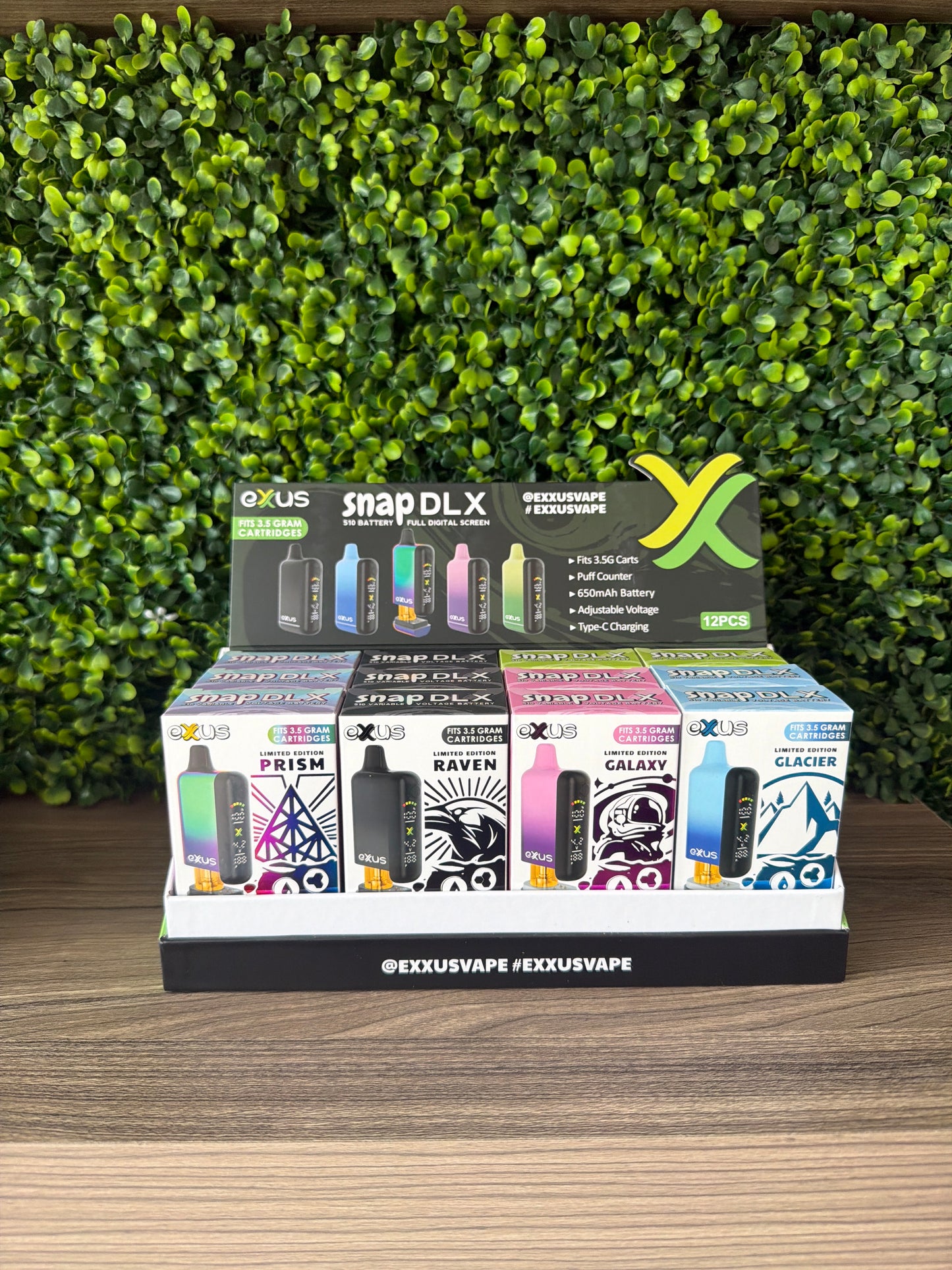 Exxus Snap DLX 510 Voltage Battery 12pk Display