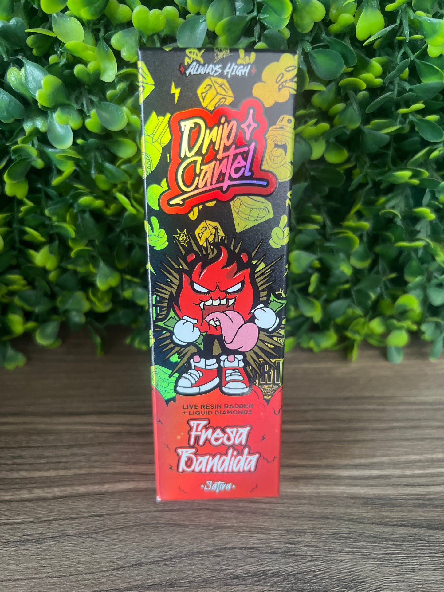 DRIP CARTEL - DESECHABLE 1.1G (SATIVA) LIQUID DIAMONDS - FRESA BANDIDA