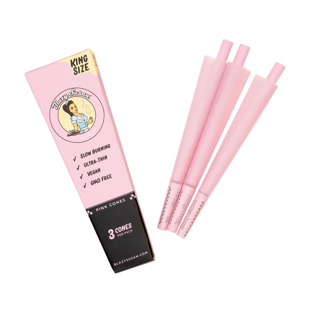 BLAZY SUSAN PINK CONES KING SIZE 3pz