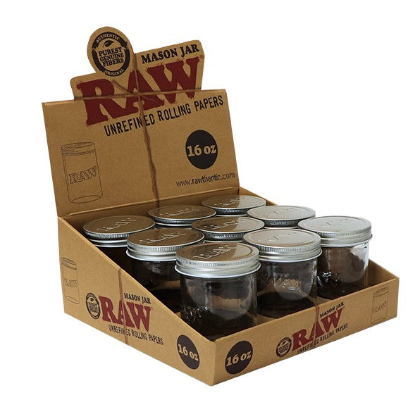 RAW MASON JAR 10 OZ(6PCS)