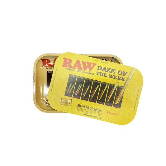 RAW MAGNETIC LID MEDIUM METAL ROLLING TRAY-SIZE-7.5*11.5*