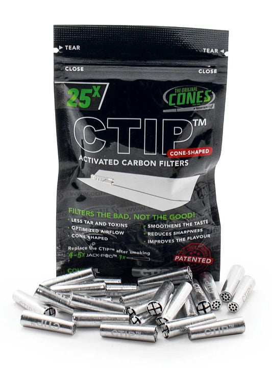CTIP FILTER TIPS 25/PK ACTIVE CARBON FILTERS