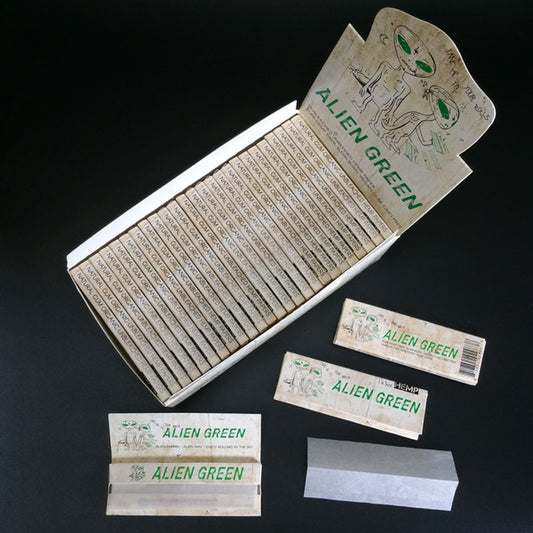 ALIEN GREEN 1/4 HEMP / ORGANIC HEMP PAPERS