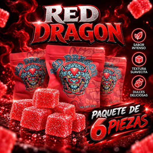 RED DRAGON GUMMIES 3000 MG (6 PCS)