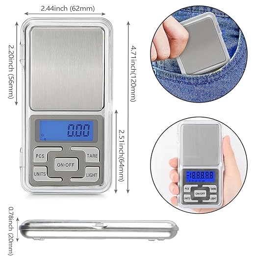 POCKET SCALE 200G/0.01G GRAMERA CHICA