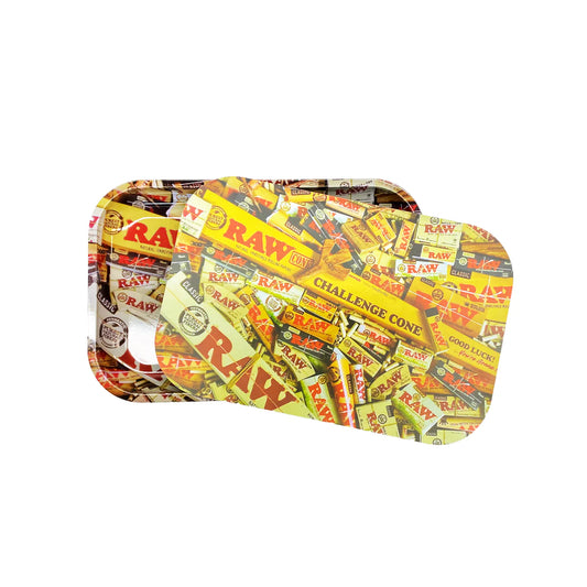 RAW MAGNETIC LID MEDIUM METAL ROLLING TRAY-SIZE-7.5*11.5*