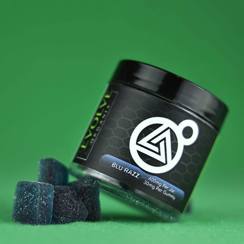 EVOLVE ORGANIX BLUE RAZZ GUMMIES