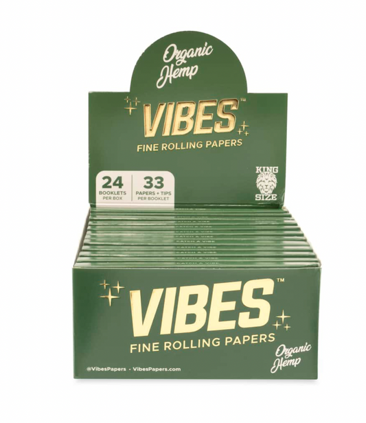 VIBES ORGANIC HEMP GREEN KING SIZE