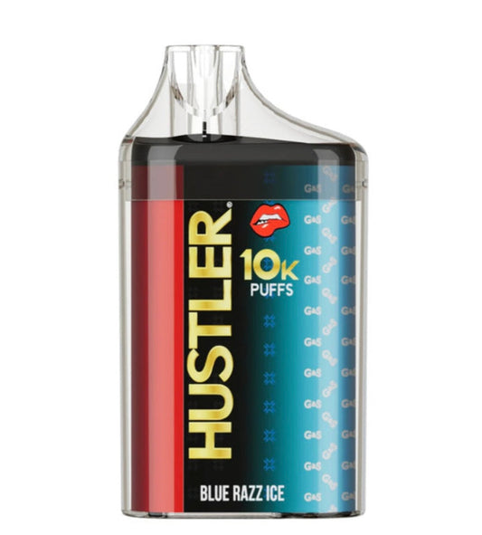 HUSTLER 10K BLUE RAZZ ICE