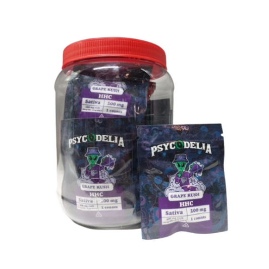 PSYCODELIA HHC GUMMIE 200MG - GRAPE KUSH-50 PACK