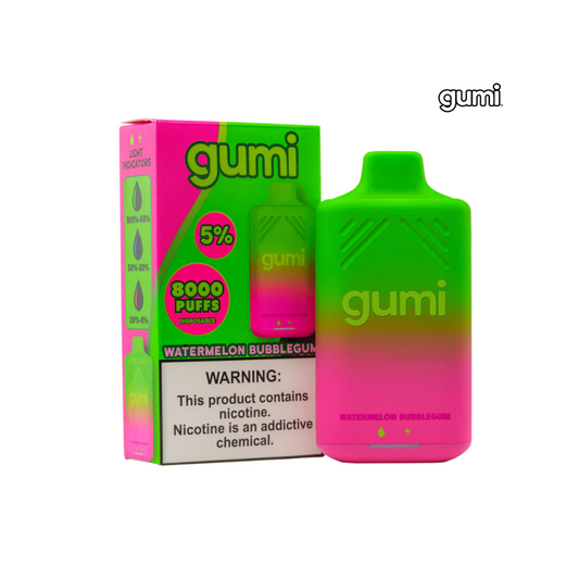 GUMI WATERMELON BUBBLEGUM 8000 PUFFS