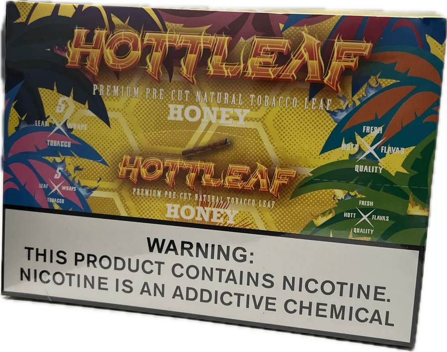 HOTTLEAF PREMIUM PRE-CUT NATURAL TABACCO LEAF HONEY