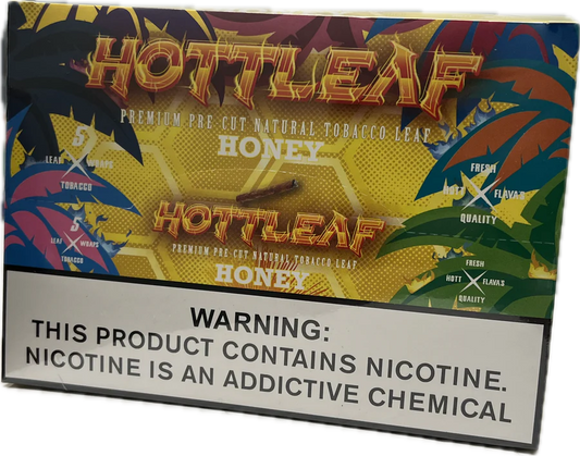 HOTTLEAF PREMIUM PRE-CUT NATURAL TABACCO LEAF HONEY