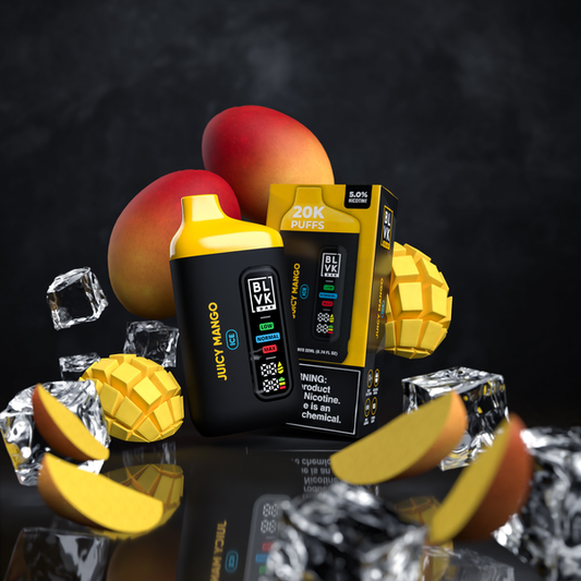 BLVK BAR DISPOSABLE 20K 5% JUICY MANGO ICE DPOD-00459