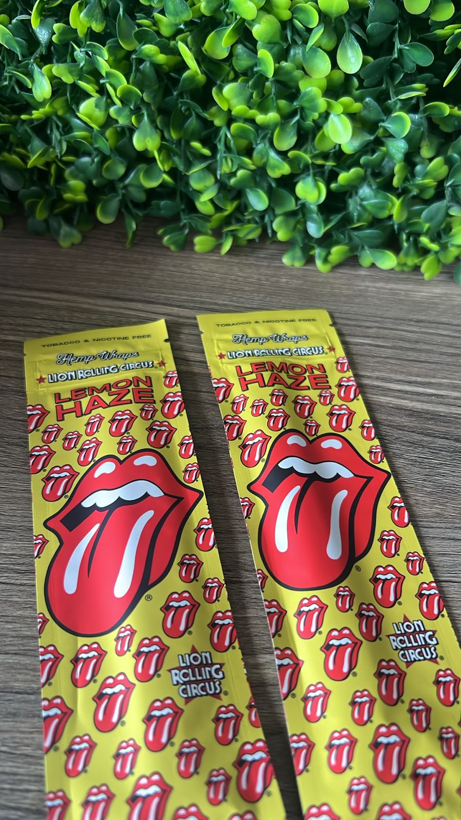 LION ROLLING CIRCUS HEMP WRAP ROLLING STONES LEMON HAZE