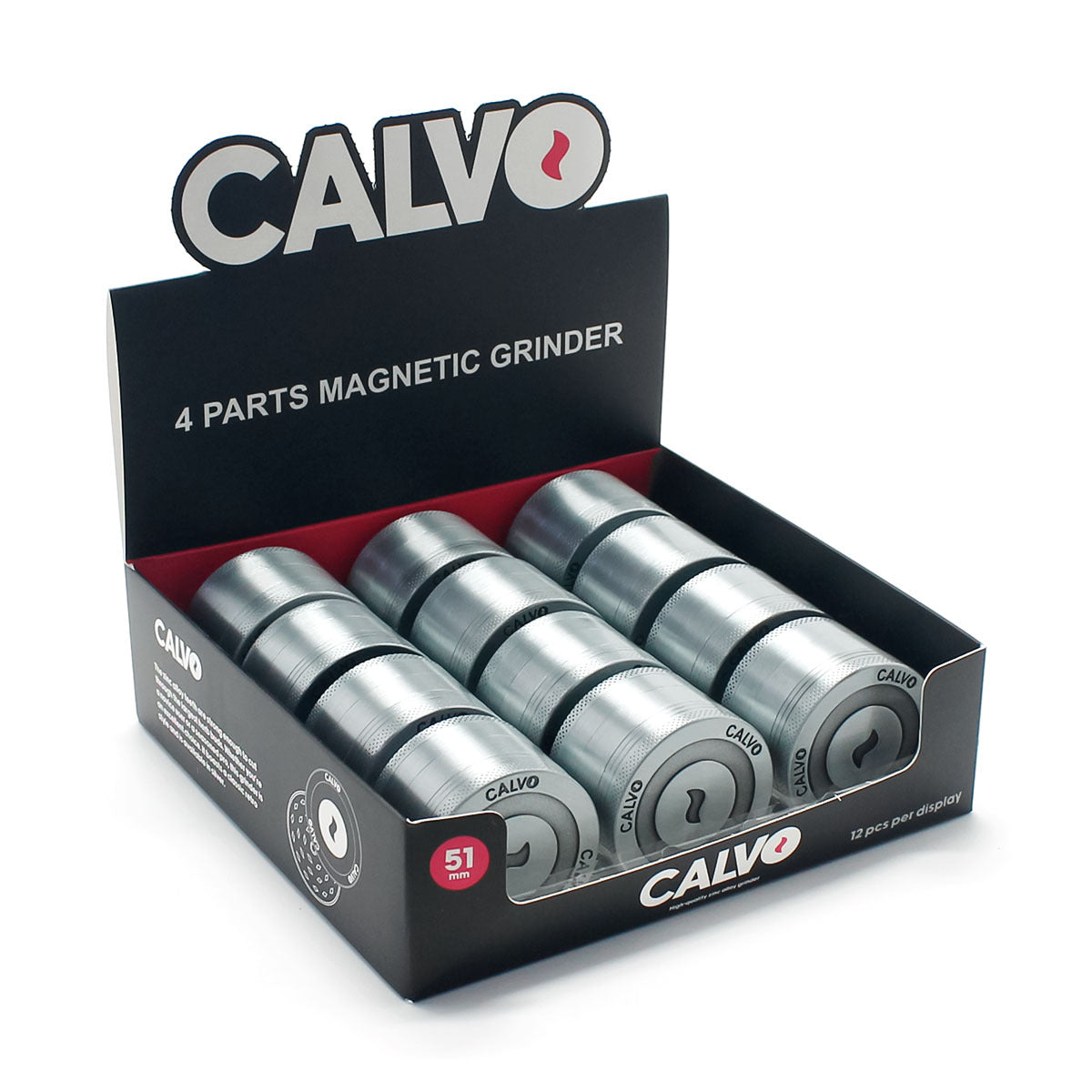 CALVO ZINC GRINDER 4 PISOS(12 PCS)