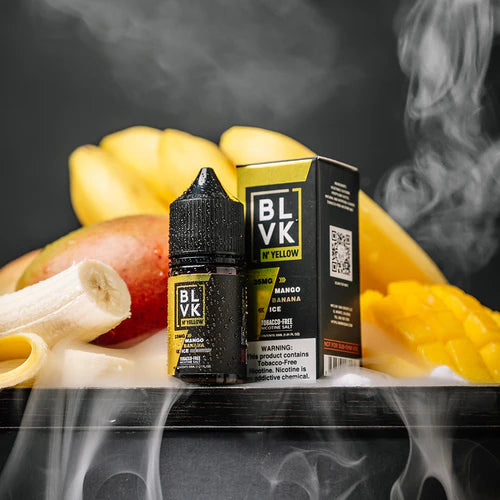 BLVK N YELLOW -MANGO BANANA ICE- 35MG -30ML (SALT NICOTINE)