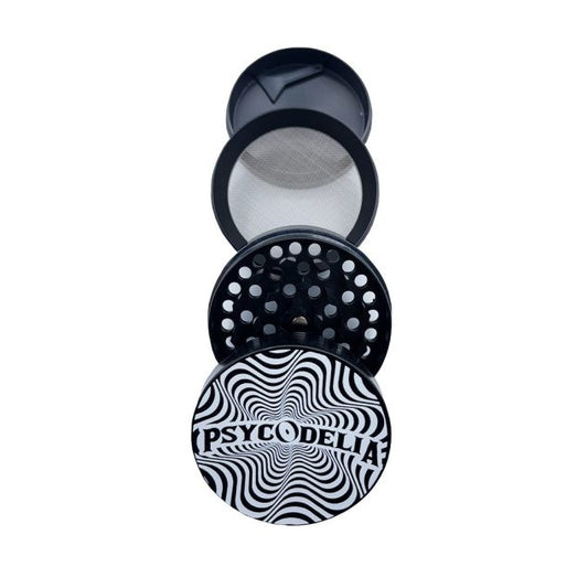 PSYCODELIA GRINDER BLACK SMOKE-1193