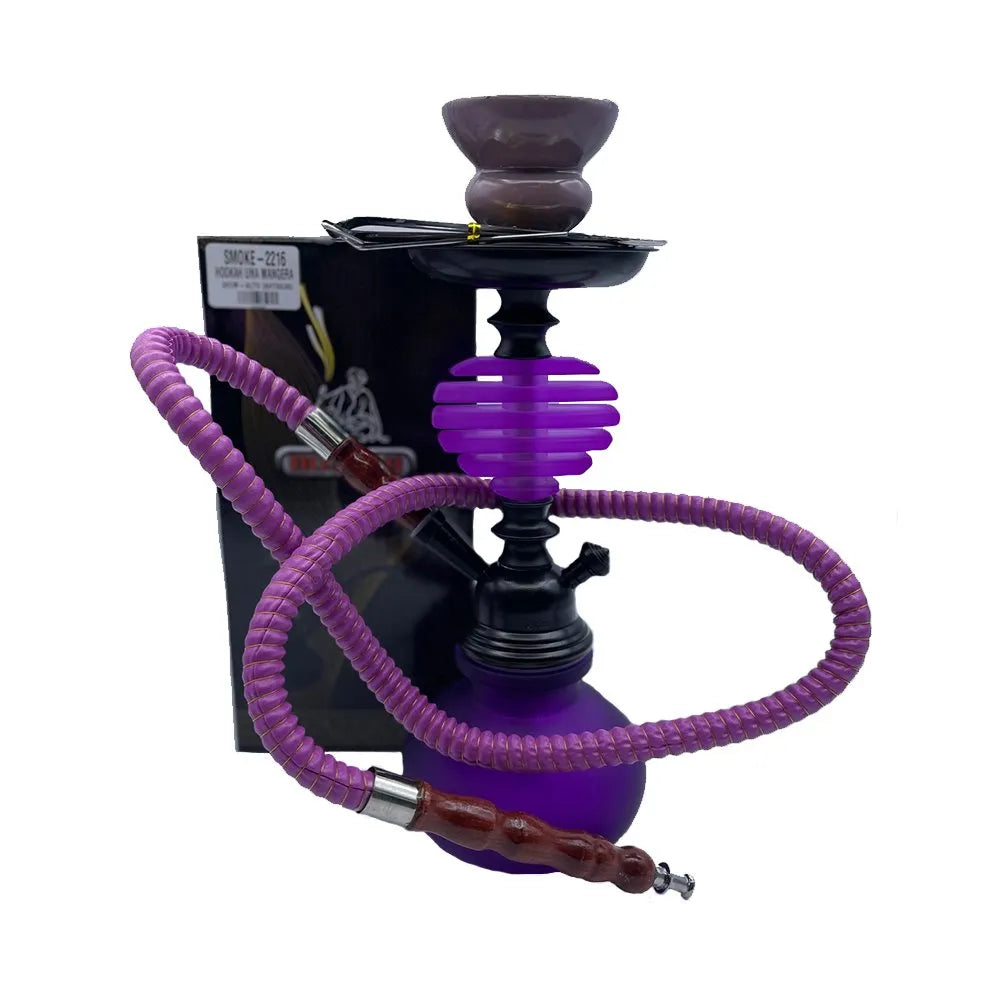 HOOKAH UNA MANGUERA 26CM-ALTO SMOKE-2216