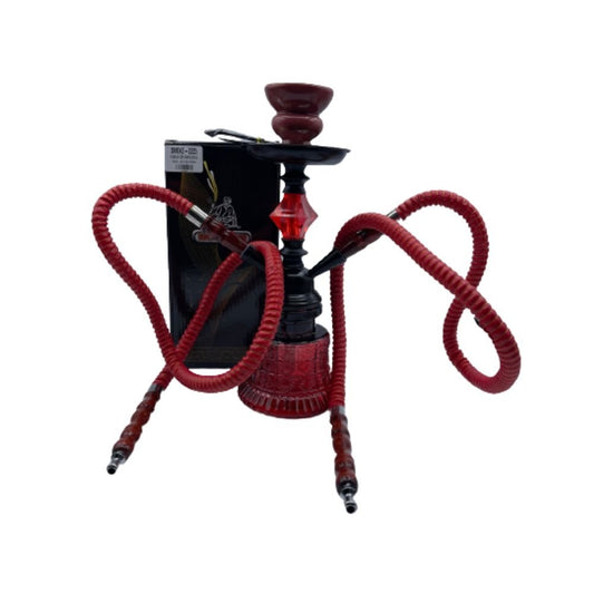 HOOKAH DOS MANGUERAS 28CM-ALTO (AHT0048) SMOKE-2225