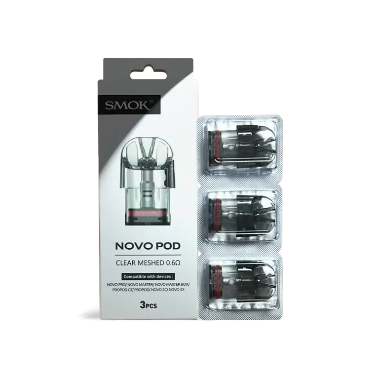 SMOK NOVO POD CLEAR NOVO,NOVO2 NOVO3 Y NOVO 2X MESHED 0.6 OHMS