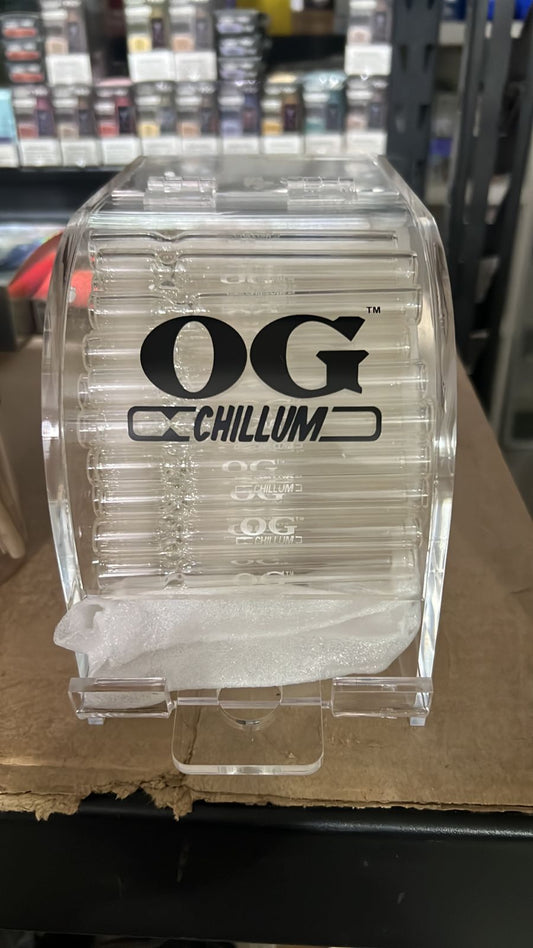 OG GLASS CHILLUM PIPE WITH DISPLAY 100 JT