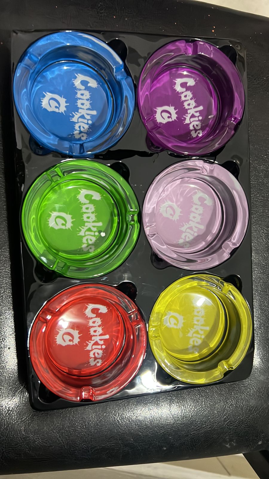 SMALL GLASS ASH TRAYS JT
