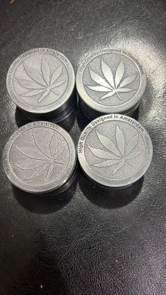 METAL GRINDER WEED LEAF JT