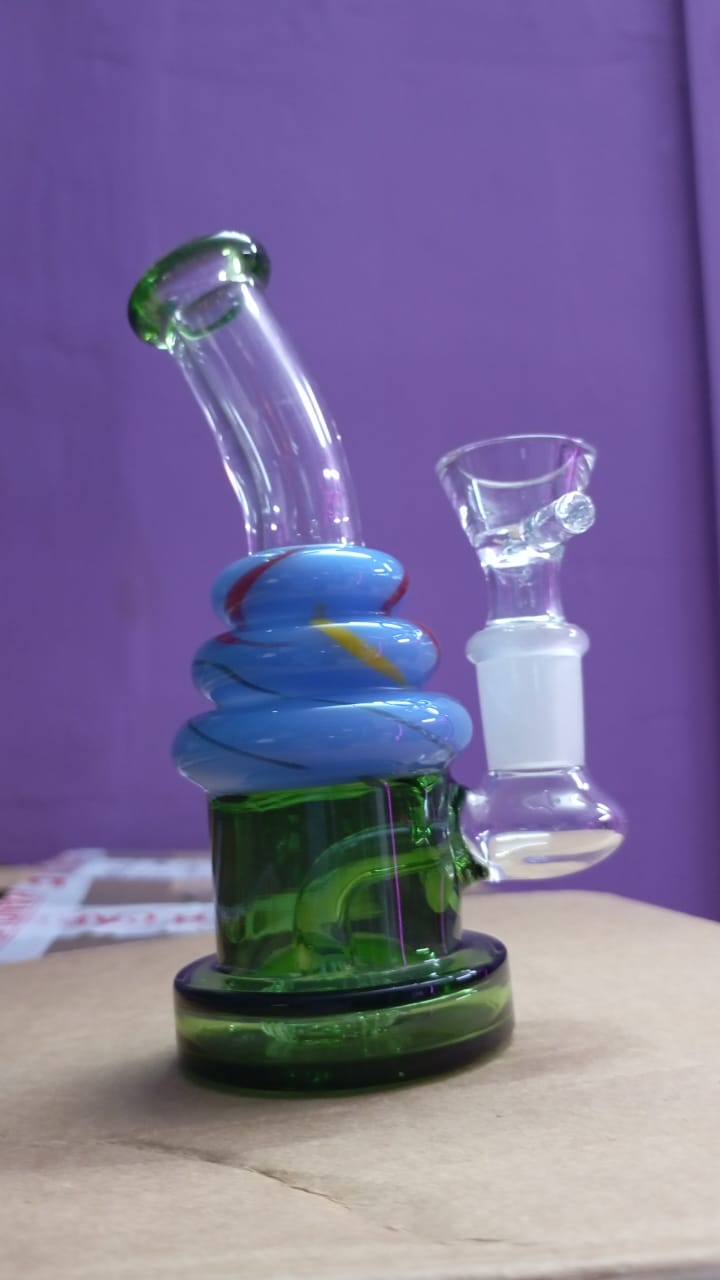 5" BIRTHDAY CAKE WATER PIPE BONG WITH 14MM BOLW