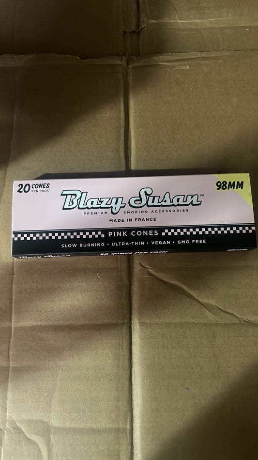 BLAZY SUSAN CAJA CON 20 CONOS ROSAS 98 MM(12 PCS)