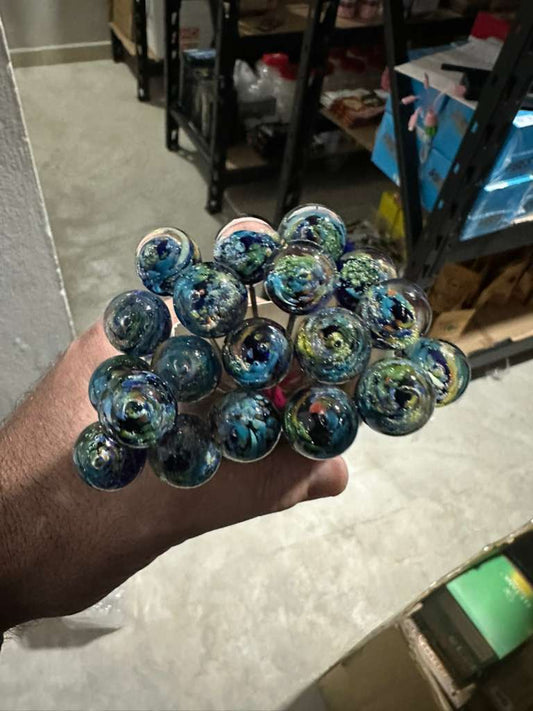 BLOW FISH PAPAS PEOPLES POKER GLASS