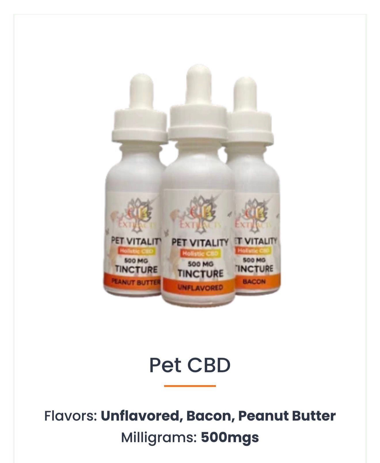 GB EXTRACTS CBD PET TINCTURE