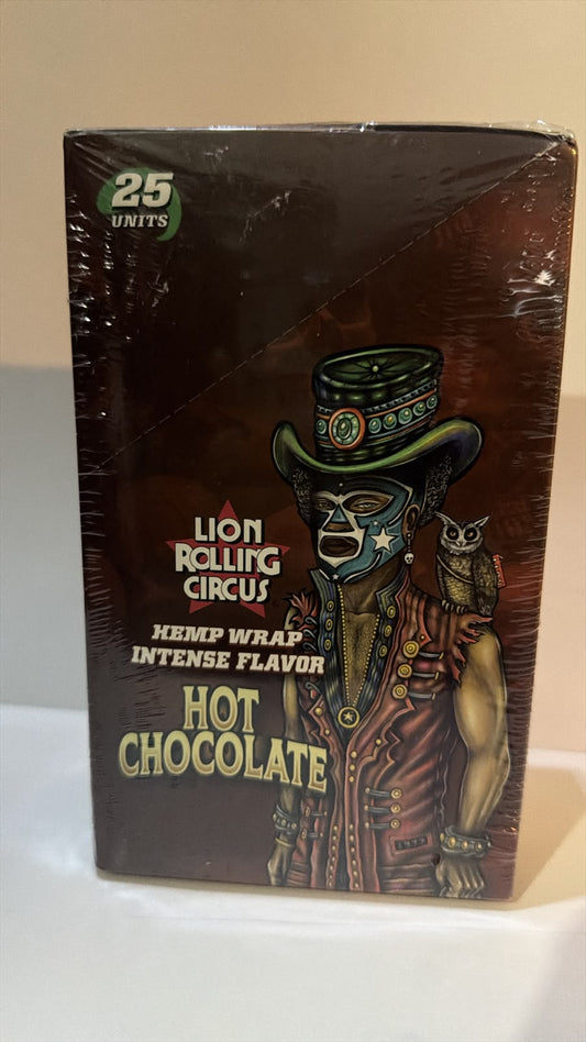 LION ROLLLING CIRCUS HEMP WRAPS TERPENES HOT CHOCOLATE