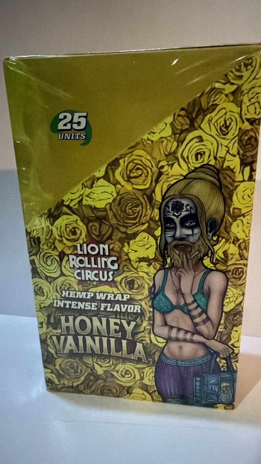 LION ROLLLING CIRCUS HEMP WRAPS TERPENES HONEY VANILLA