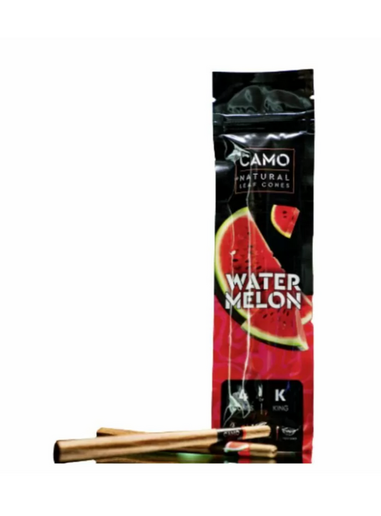 CAMO NATURAL LEAF 4  CONES WATER MELON