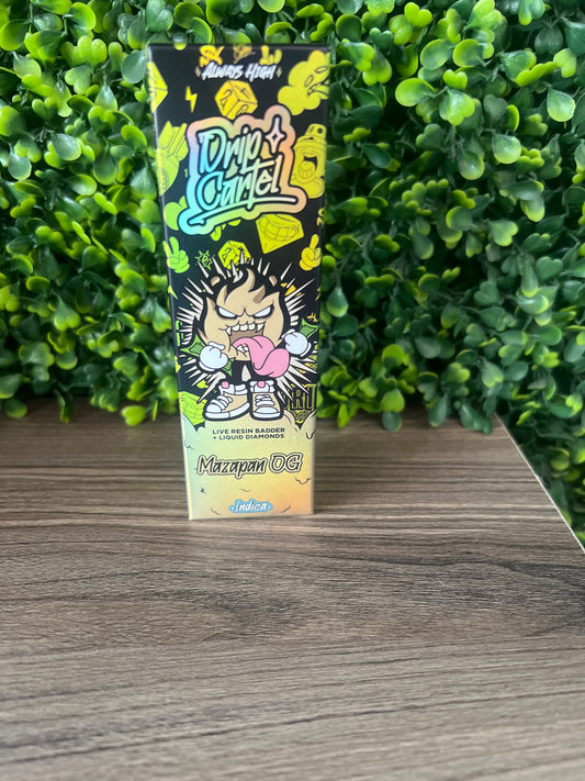 DRIP CARTEL - DESECHABLE 1.1G (INDICA) LIQUID DIAMONDS- MAZAPAN OG - 10/PACK