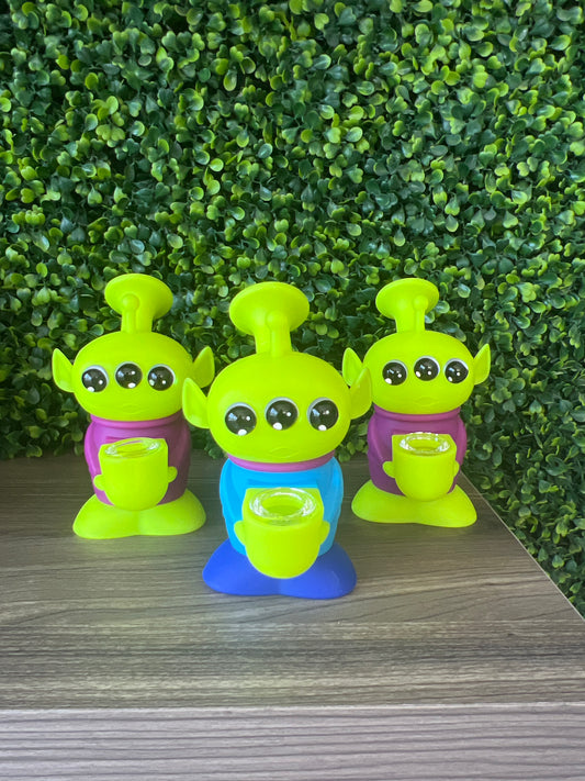 SILICONE WATER PIPE ALIEN SW05 (LATC)