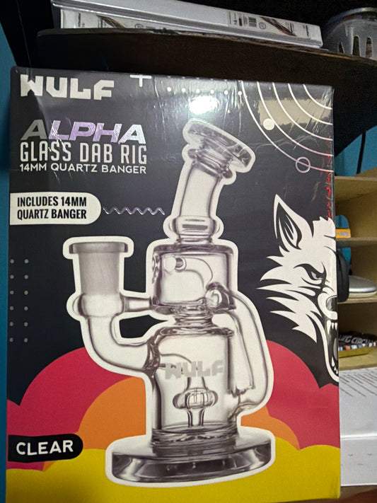 Wulf Glass Alpha 14mm Dab Rig with Quartz Banger