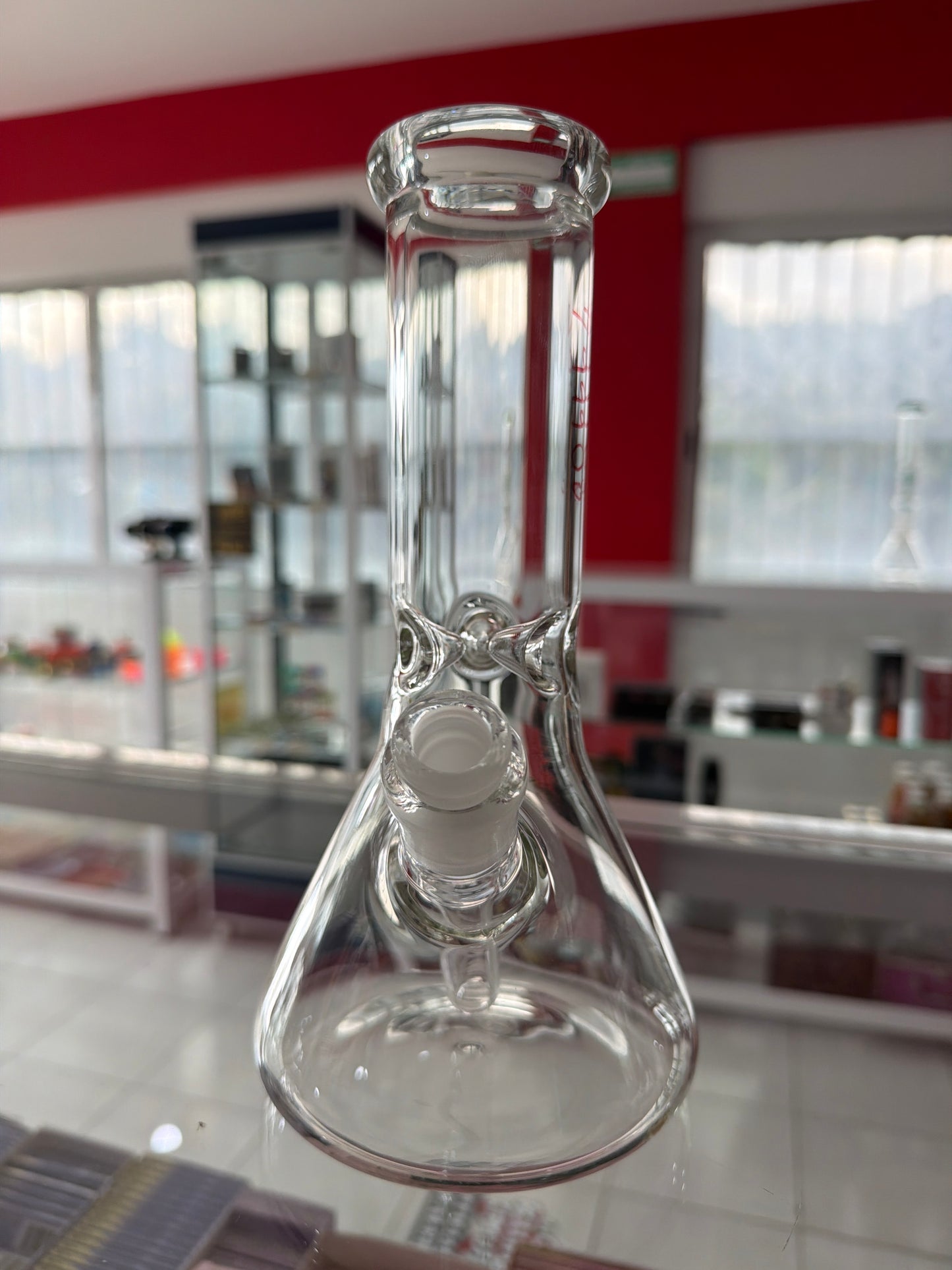 WATER PIPE 10 INCH BEAKER 5MM CLEAR