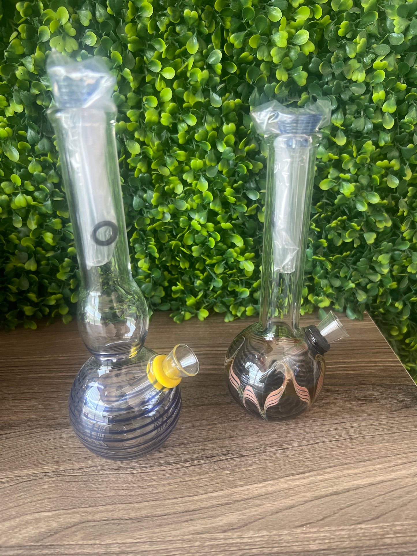WATER PIPE BEAKER 8" WITH COLOR ON TOP (LATC)