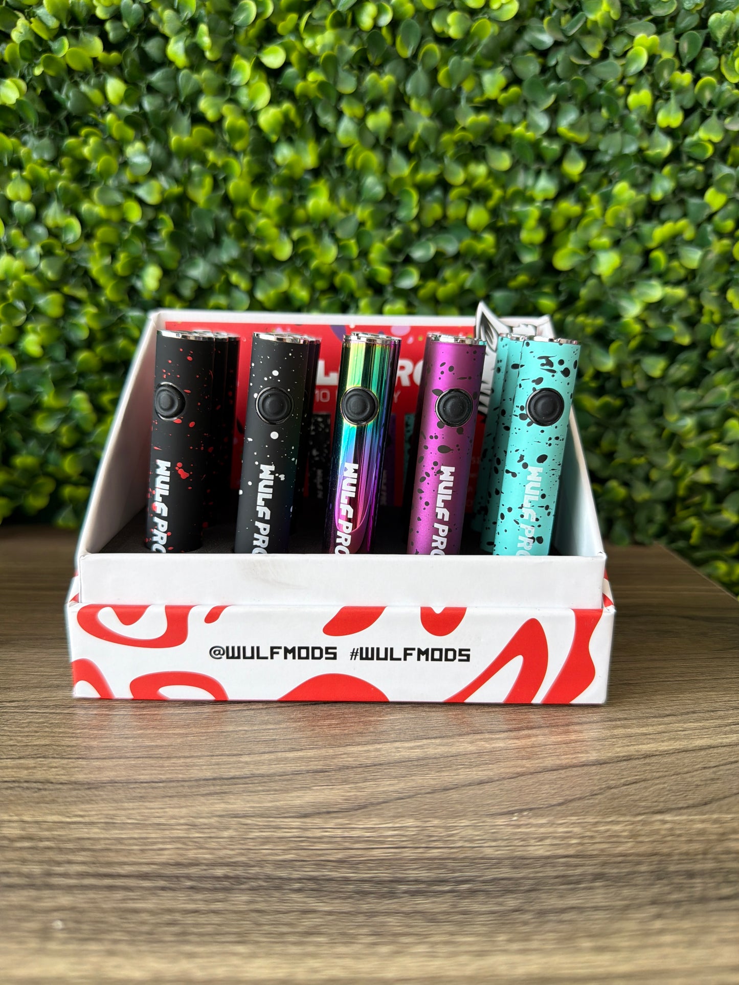 Wulf Mods Wulf Pro 510 Voltage Battery 15pk Display