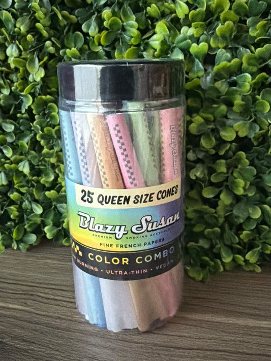 BLAZY SUSAN RAINBOW CONES QUEEN SIZE 25 PCS