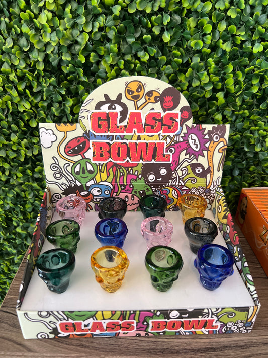 14MM GLASS BOLW SKULL