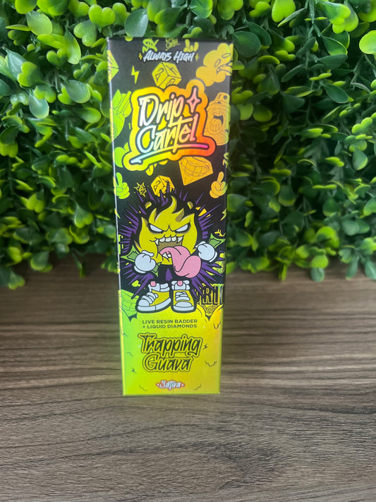DRIP CARTEL - DESECHABLE 1.1G (SATIVA) LIQUID DIAMONDS - TRAPPING GUAVA